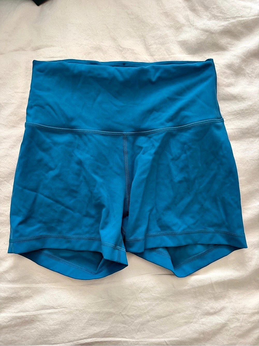 Lululemon Wunder Train High-Rise Short 4" Athletic Shorts, Blue